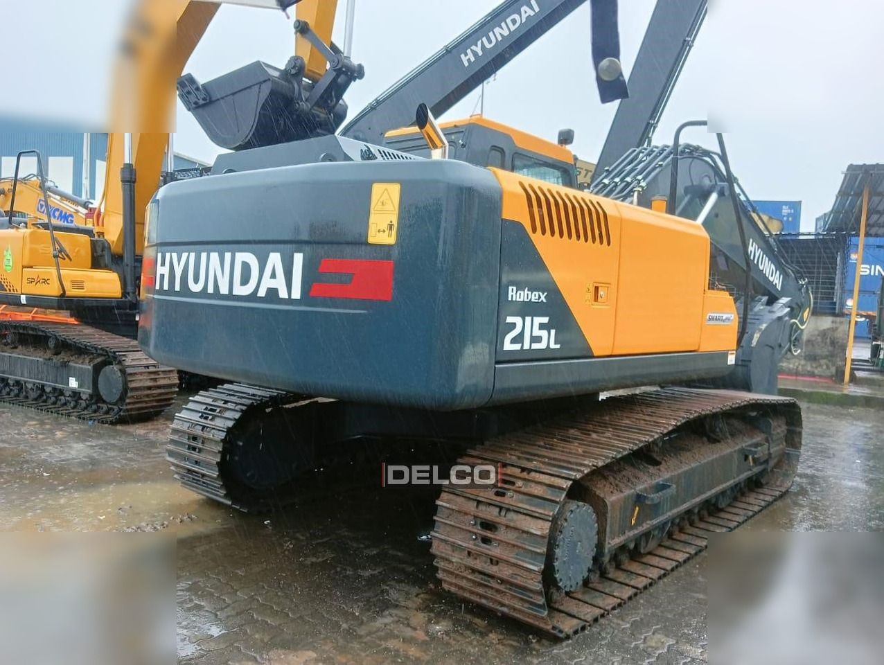 2026 Hyundai Robex 215L crawler excavator rear view