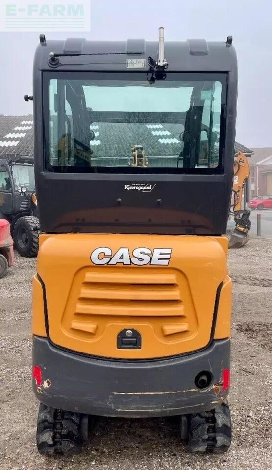 2021 CASE CX19C mini excavator, rear view 2021 CASE CX19C mini excavator, rear view