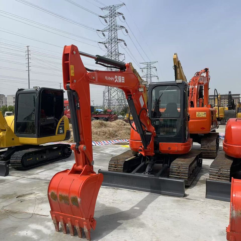 2022 Kubota U55 Mini Excavator, front three-quarter view