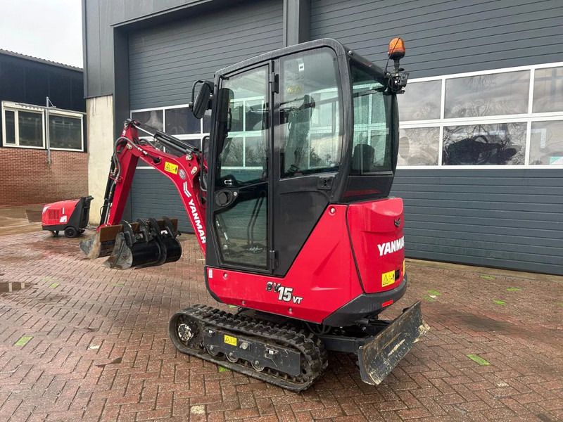 2022 Yanmar SV15VT mini excavator, front three-quarter view