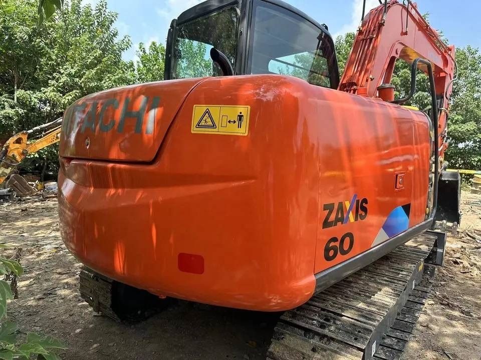 2024 Hitachi Zaxis 60 mini excavator rear three-quarter view