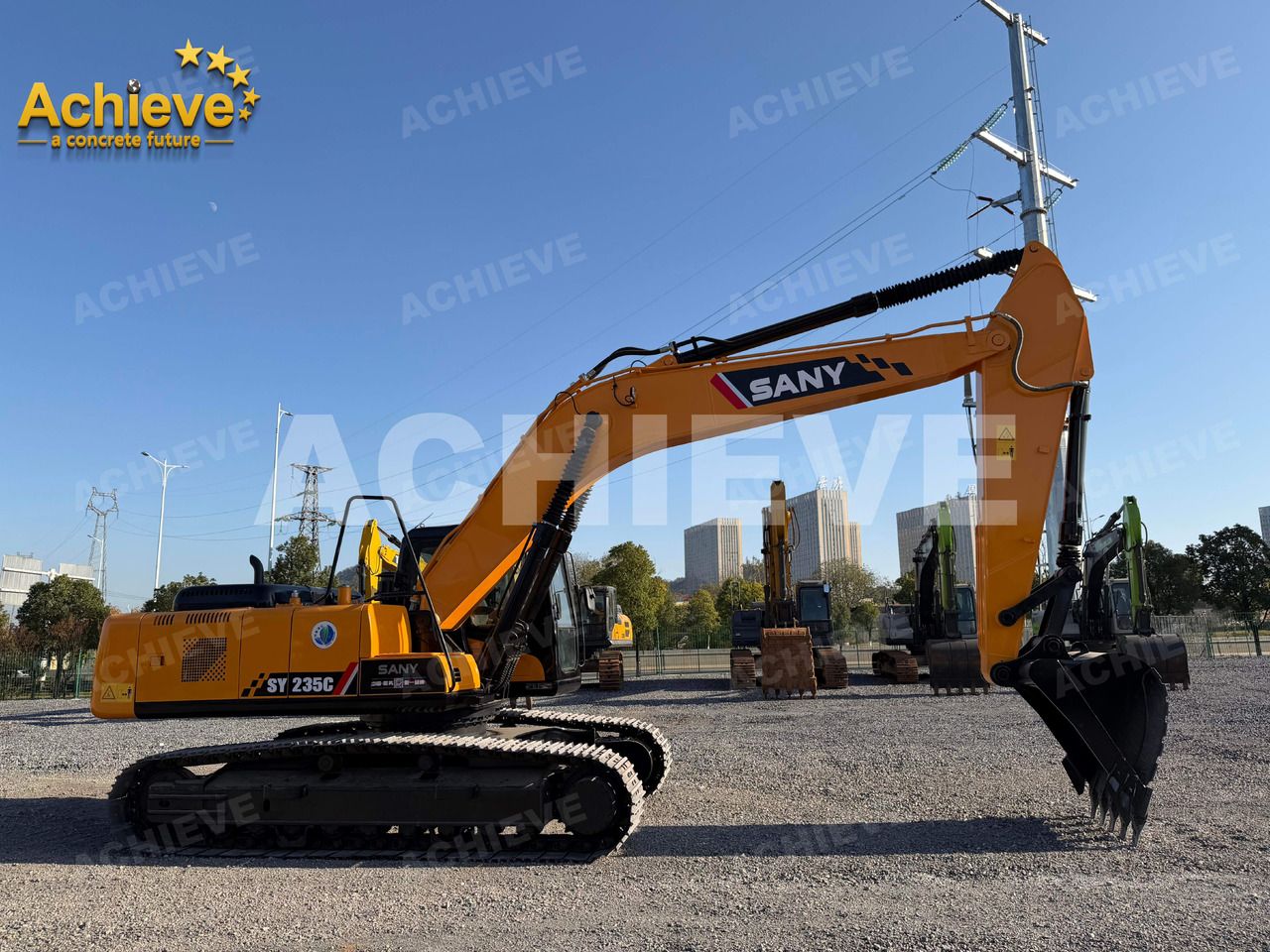 2025 Sany SY235C crawler excavator, side view 2025 Sany SY235C crawler excavator, side view