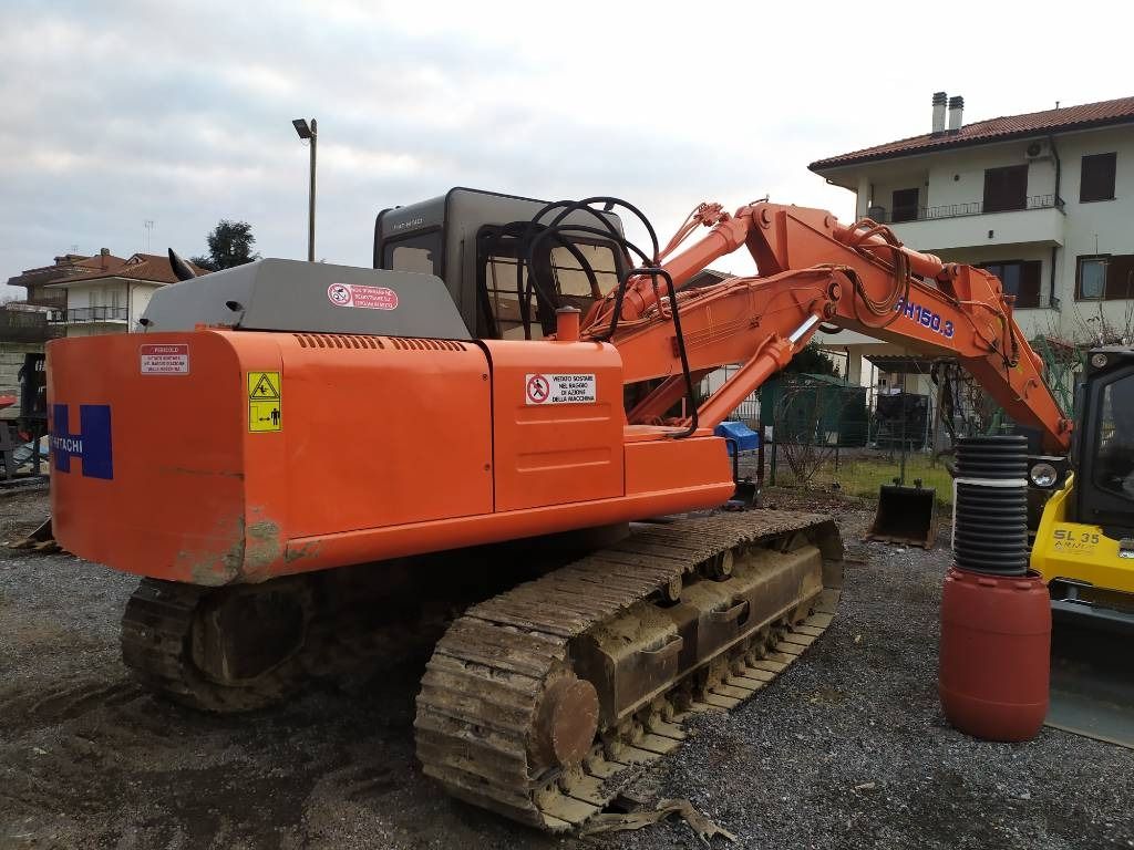 1996 Fiat-Hitachi 150.3 crawler excavator, rear three-quarter view 1996 Fiat-Hitachi 150.3 crawler excavator, rear three-quarter view