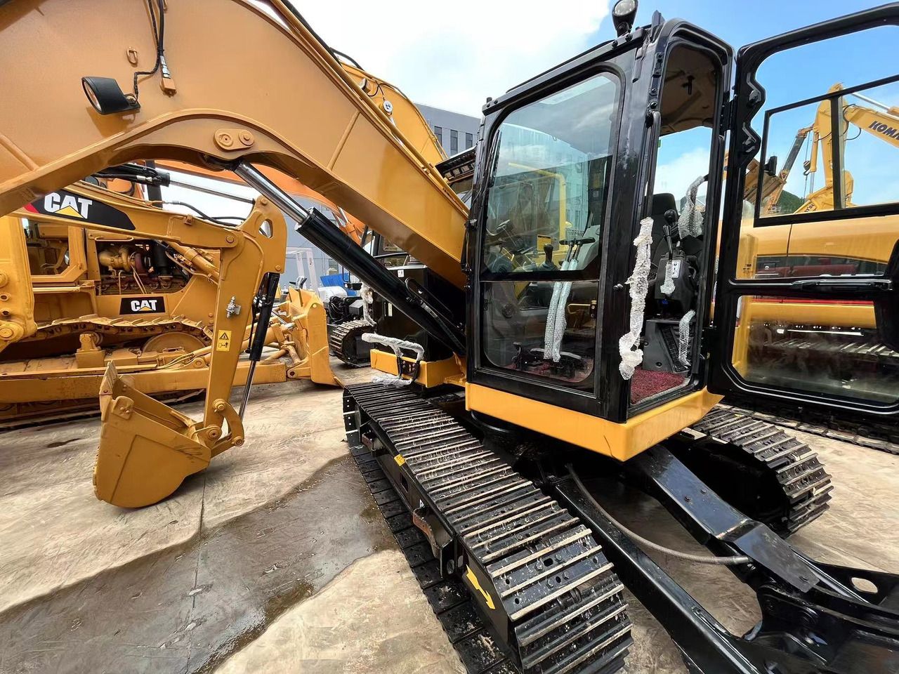 2023 Caterpillar 307.5 mini excavator cab and boom view 2023 Caterpillar 307.5 mini excavator cab and boom view