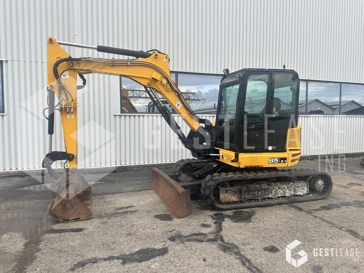 2014 JCB 85Z-1 mini excavator, side view