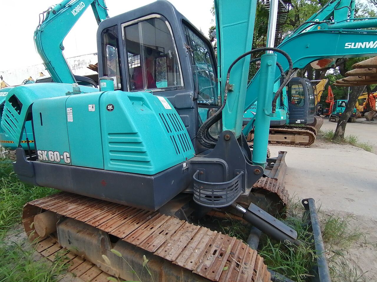 2023 Kobelco SK60-C crawler excavator, side view