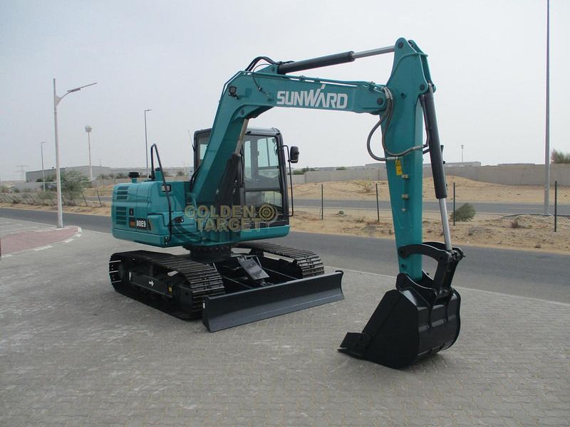 2025 Sunward SWE80E9 mini excavator, side profile view