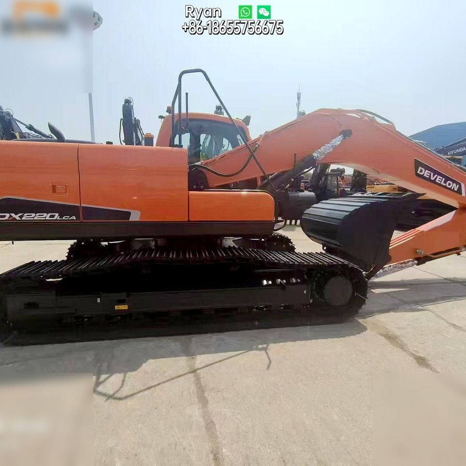 2025 Develon DX220LCA crawler excavator side view