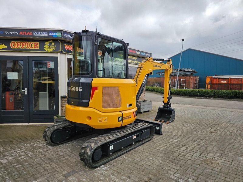 2025 LiuGong 9035F mini excavator, rear three-quarter view