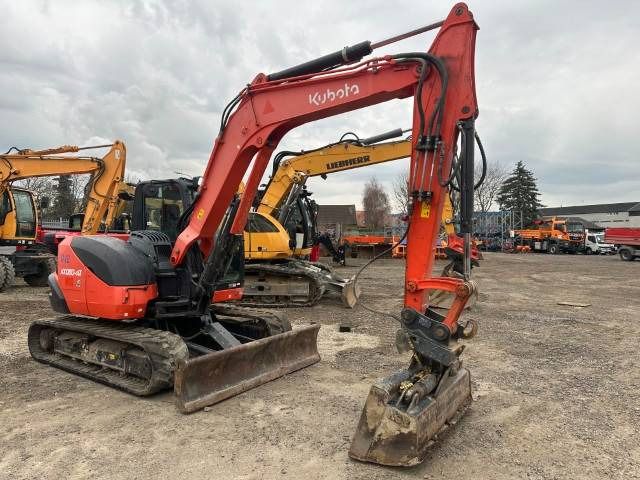 2018 Kubota KX080-4ALPHA mini excavator, side view