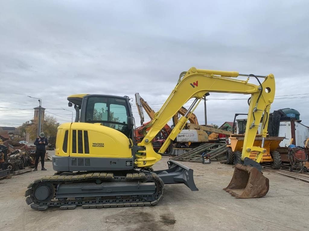 2021 Wacker Neuson EZ80 mini excavator, side view 2021 Wacker Neuson EZ80 mini excavator, side view