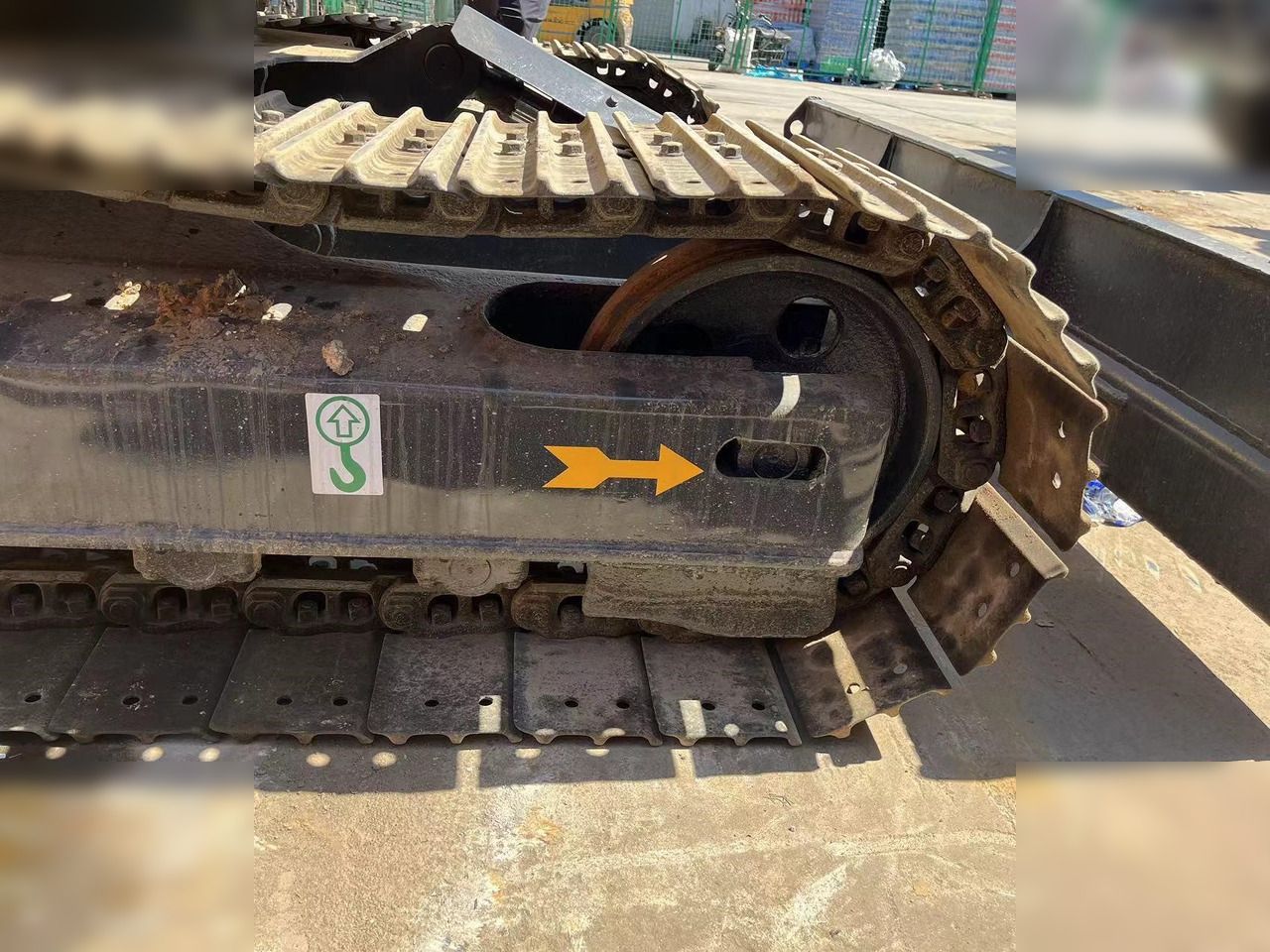 2020 Komatsu PC78US-6 crawler excavator track assembly detail
