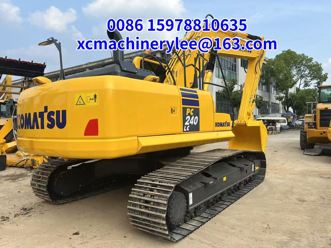 2024 Komatsu PC240LC crawler excavator, rear three-quarter view 2024 Komatsu PC240LC crawler excavator, rear three-quarter view
