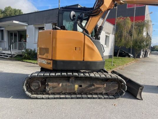 2018 CASE CX75C SR crawler excavator, side view