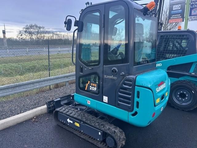 2025 Sunward SWE20F mini excavator, rear three-quarter view 2025 Sunward SWE20F mini excavator, rear three-quarter view