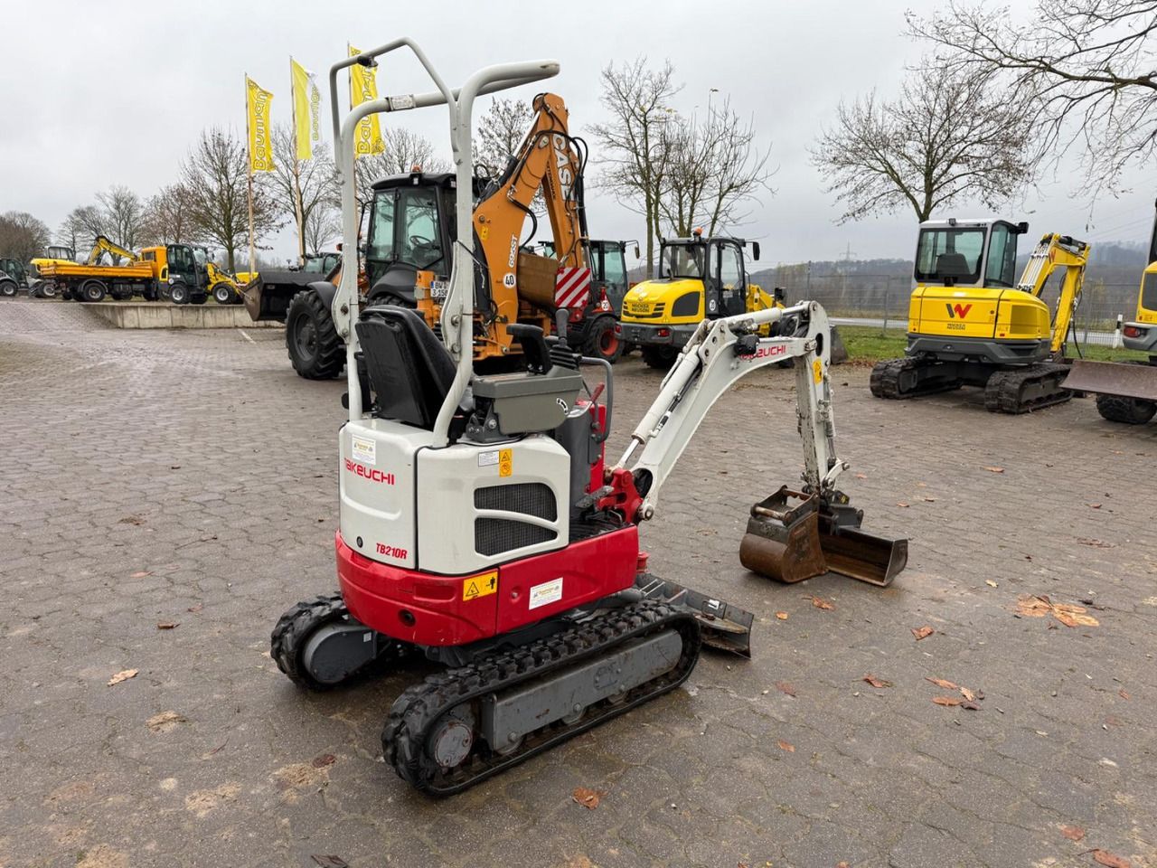 2022 Takeuchi TB210R mini excavator, rear three-quarter view 2022 Takeuchi TB210R mini excavator, rear three-quarter view