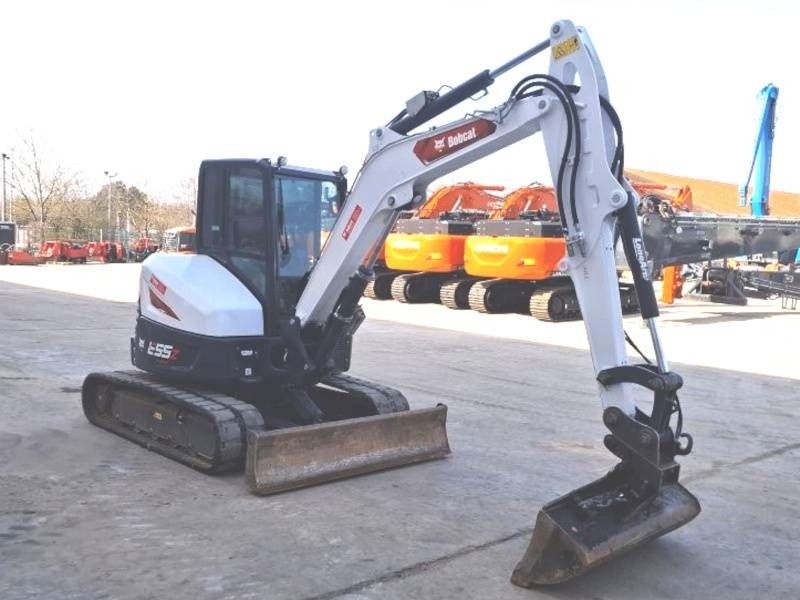 2022 Bobcat E55 Z mini excavator, side view
