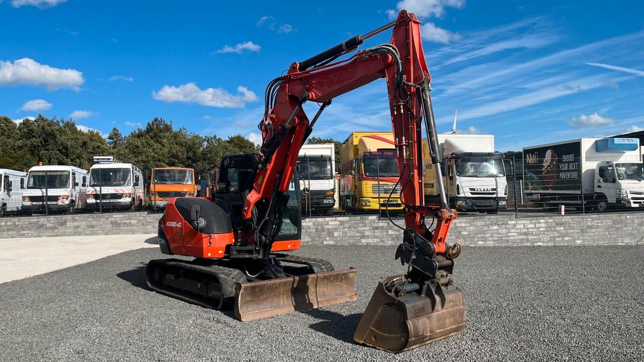 2019 Kubota KX080-4A mini excavator, side view 2019 Kubota KX080-4A mini excavator, side view