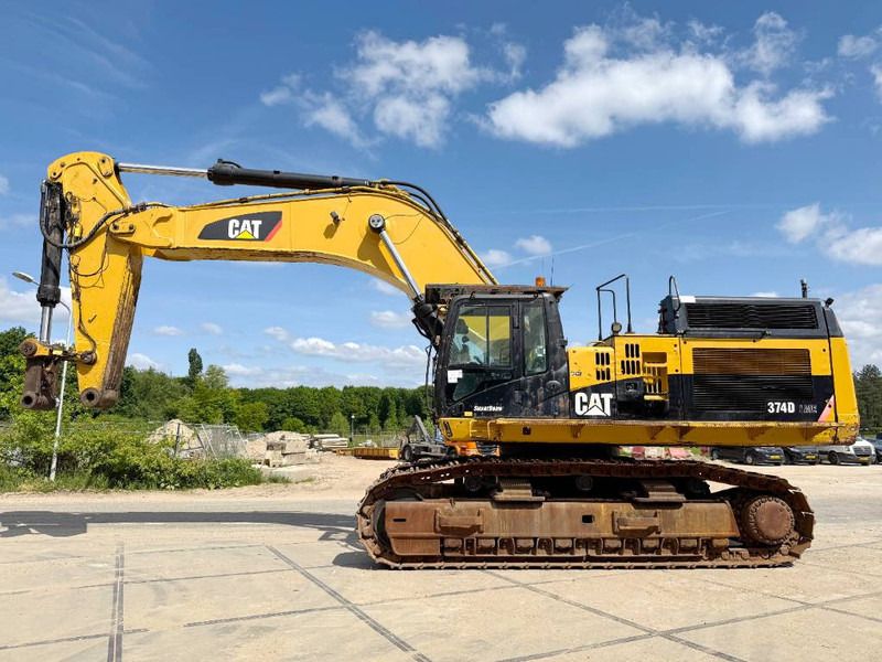 2012 Caterpillar 374DL ME crawler excavator side view