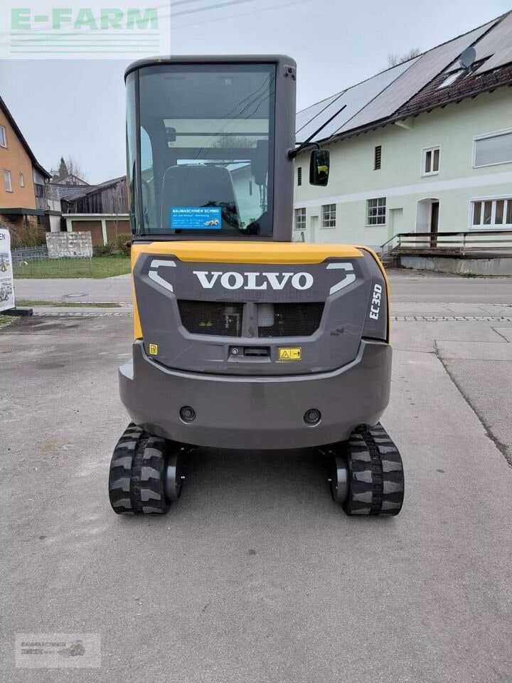 2017 Volvo EC35D mini excavator, rear view