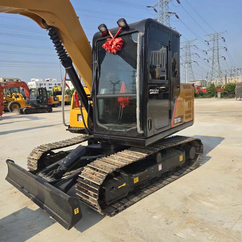 2024 Sany SY75C mini excavator, front three-quarter view 2024 Sany SY75C mini excavator, front three-quarter view