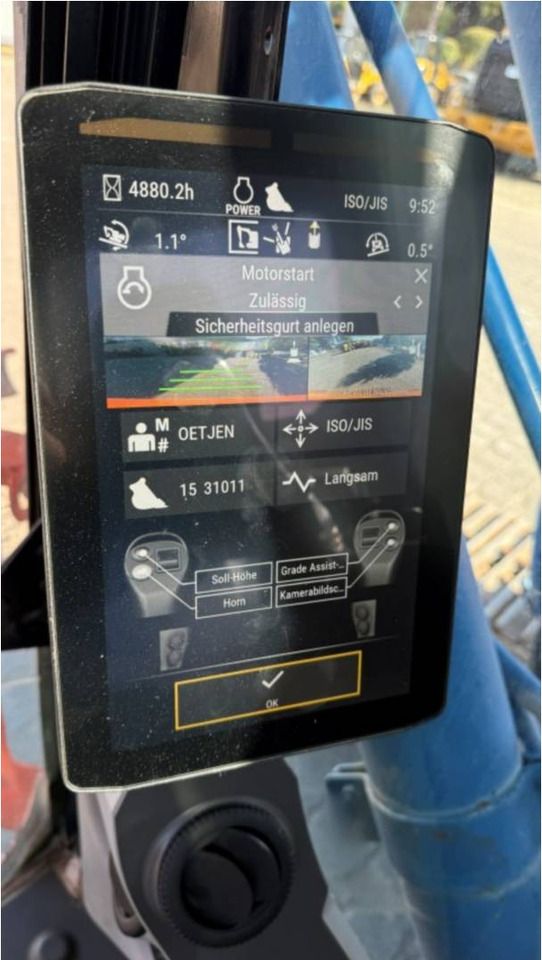 2020 Caterpillar 323-07 crawler excavator interior monitor view 2020 Caterpillar 323-07 crawler excavator interior monitor view