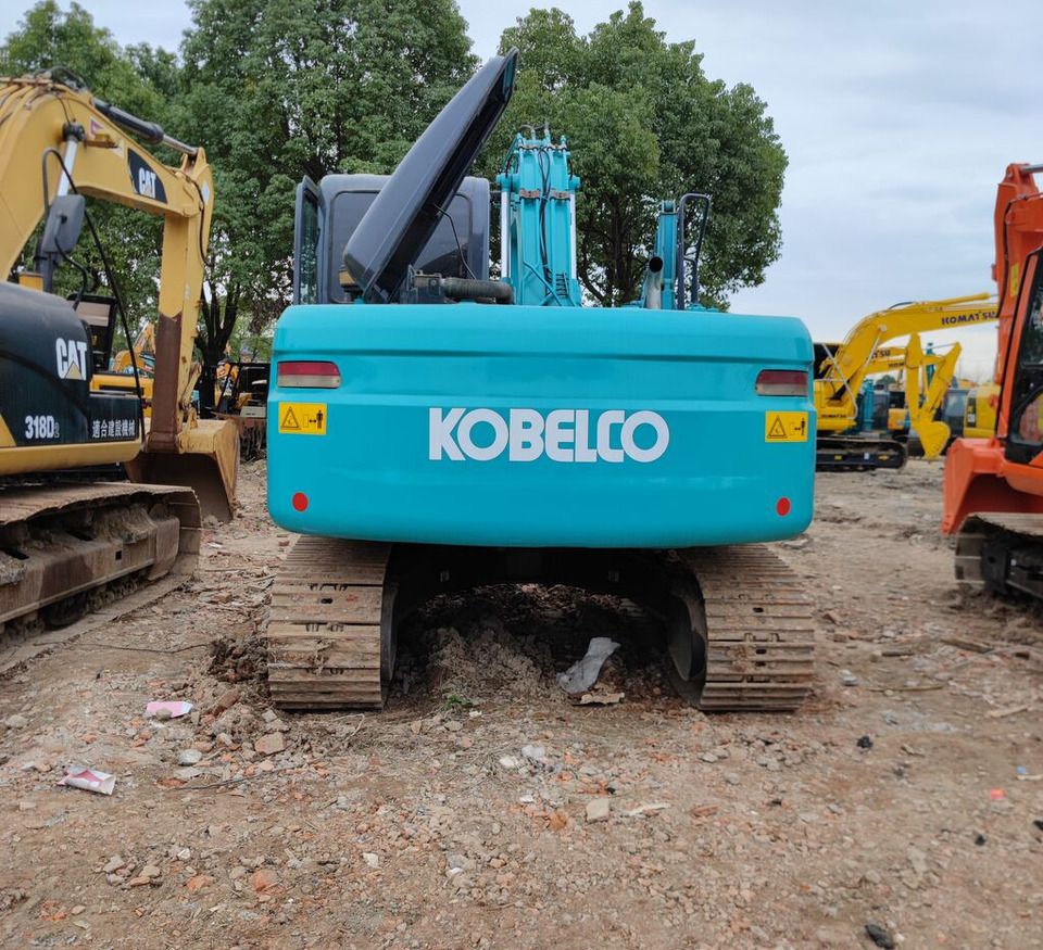 Kobelco SK140-8 crawler excavator, rear view Kobelco SK140-8 crawler excavator, rear view