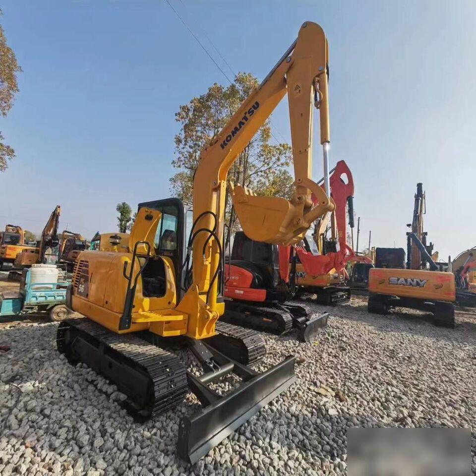 2024 Komatsu PC56 excavator, front three-quarter view 2024 Komatsu PC56 excavator, front three-quarter view