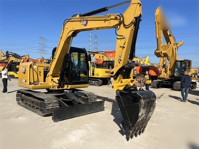 2024 Caterpillar 308E2 crawler excavator, front three-quarter view 2024 Caterpillar 308E2 crawler excavator, front three-quarter view