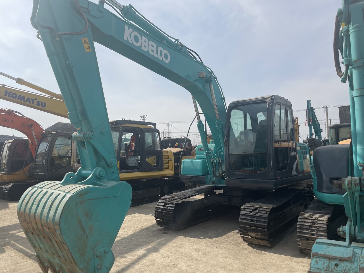2023 Kobelco SK130-8 crawler excavator, front three-quarter view 2023 Kobelco SK130-8 crawler excavator, front three-quarter view
