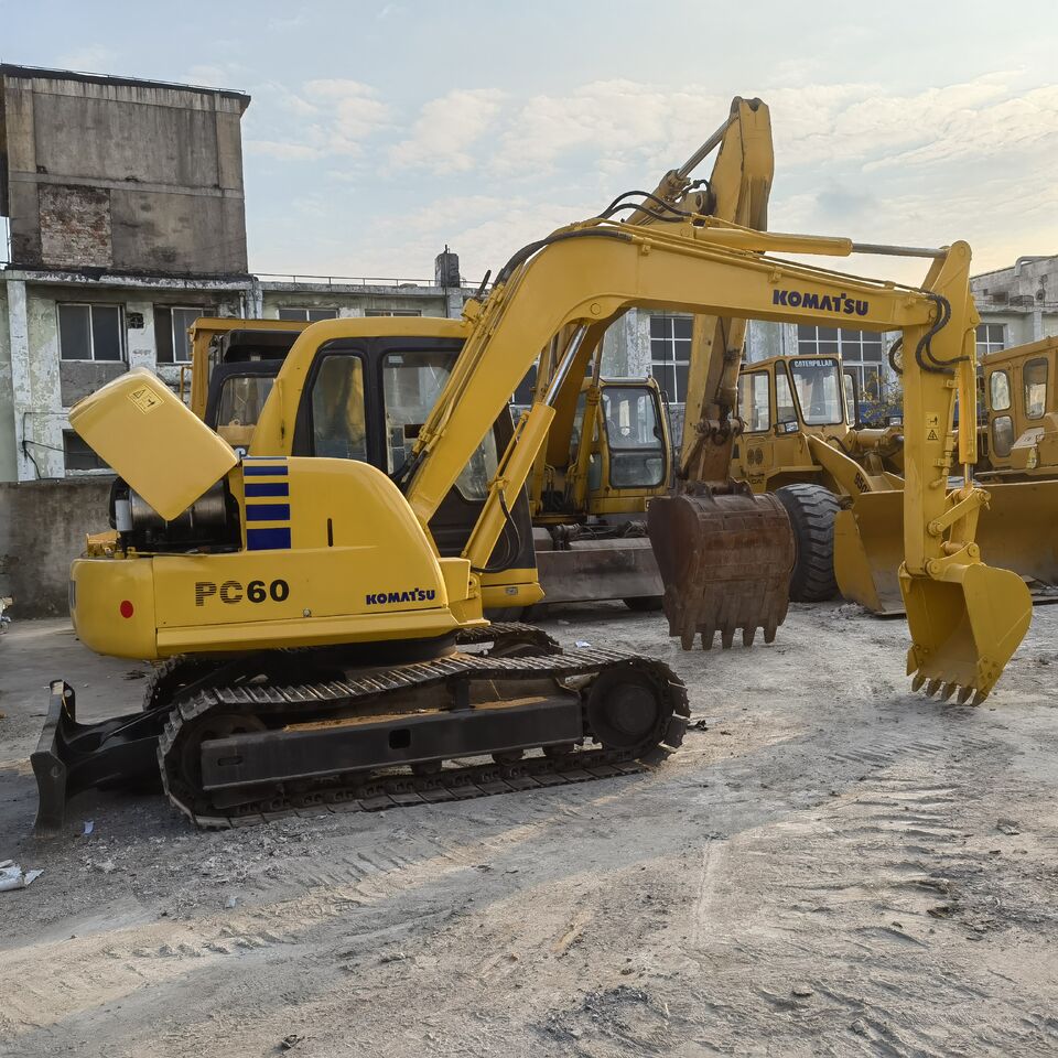 2024 Komatsu PC60 excavator, rear three-quarter view 2024 Komatsu PC60 excavator, rear three-quarter view