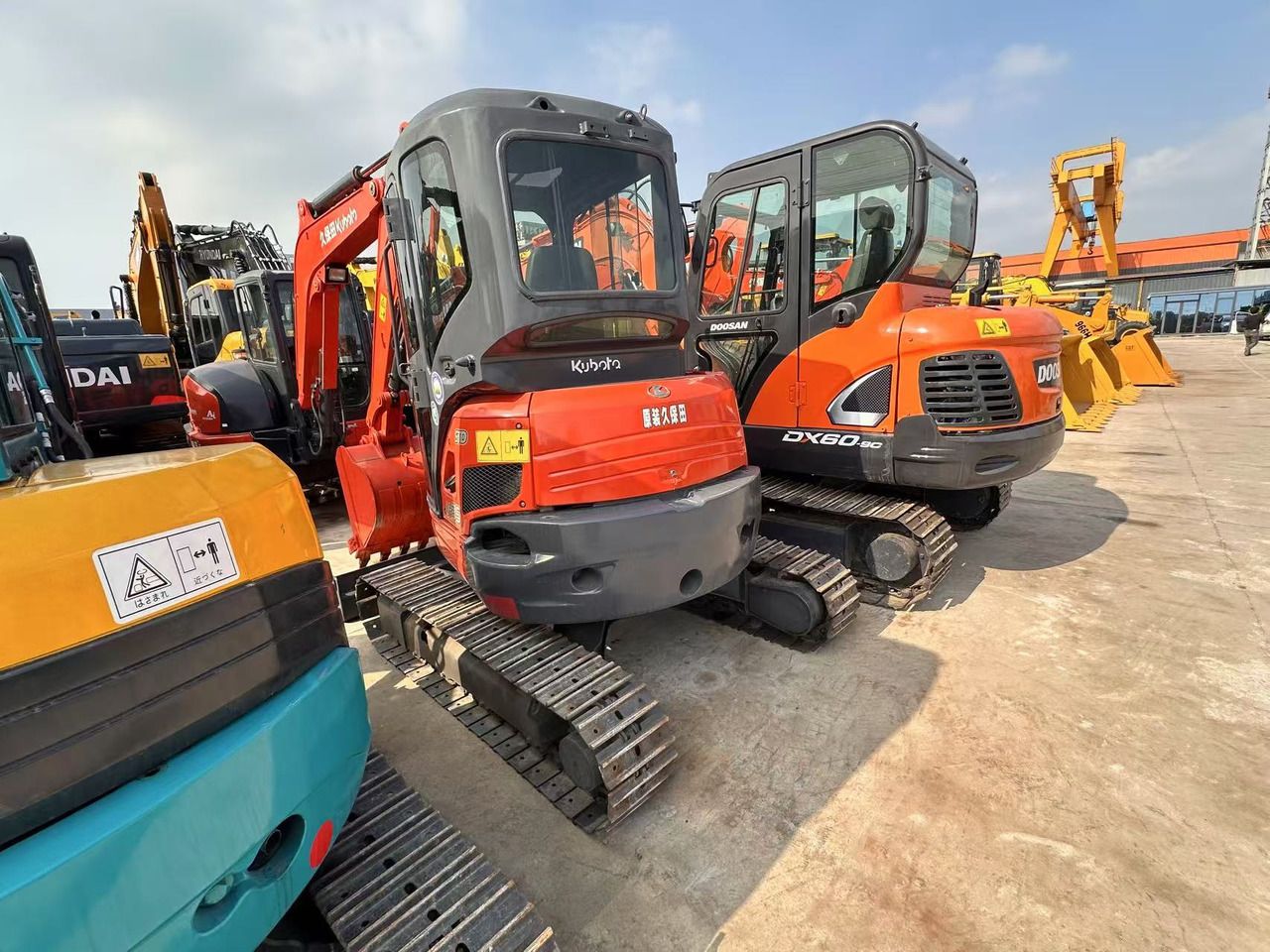2024 Kubota U35-5 mini excavator, rear three-quarter view