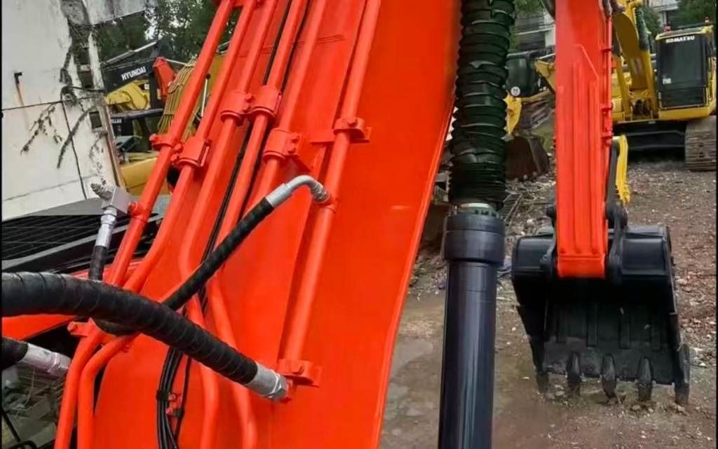 2024 Doosan DX340 crawler excavator boom and hydraulic detail 2024 Doosan DX340 crawler excavator boom and hydraulic detail