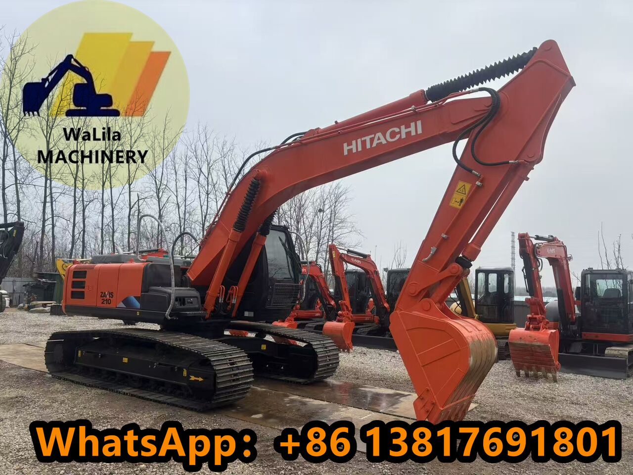 2024 Hitachi ZX210 crawler excavator, side view 2024 Hitachi ZX210 crawler excavator, side view