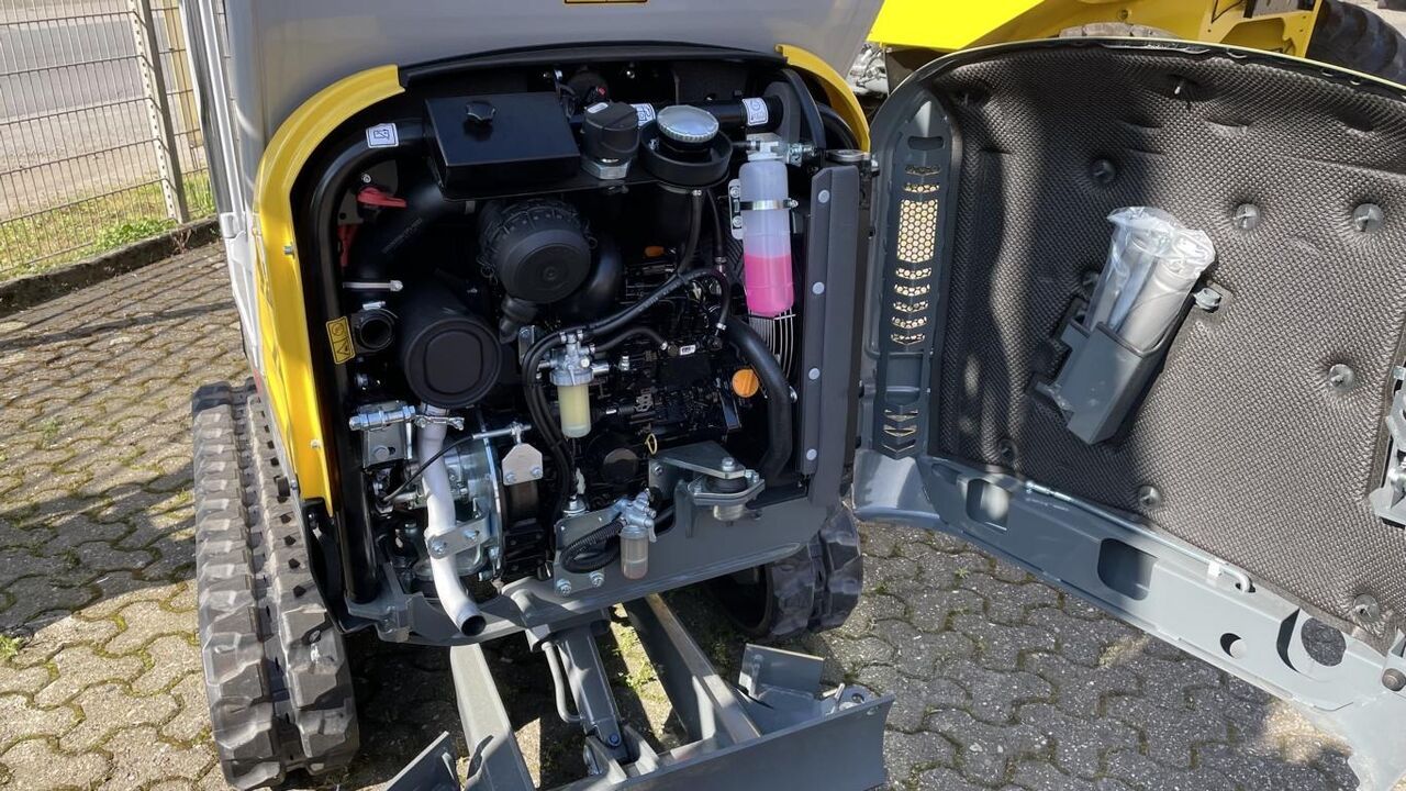 2023 Wacker Neuson ET16 mini excavator engine compartment view 2023 Wacker Neuson ET16 mini excavator engine compartment view