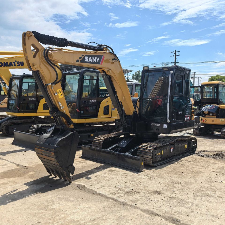 2023 Sany SY60C mini excavator, front three-quarter view 2023 Sany SY60C mini excavator, front three-quarter view