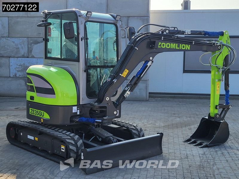 2024 Zoomlion ZE35GU mini excavator rear three-quarter view 2024 Zoomlion ZE35GU mini excavator rear three-quarter view