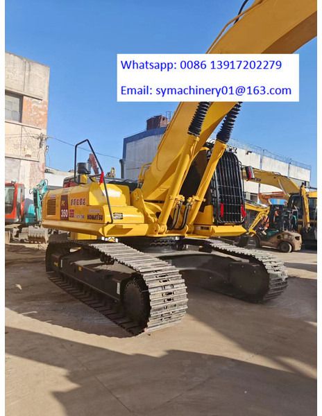 2024 Komatsu PC350 crawler excavator, rear three-quarter view