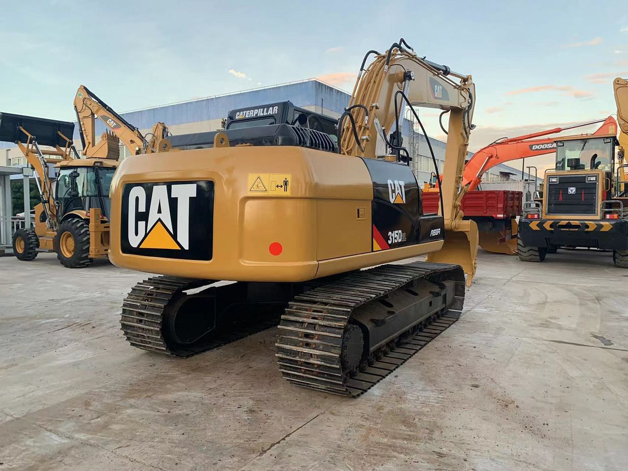 2023 Caterpillar 315D crawler excavator, rear three-quarter view 2023 Caterpillar 315D crawler excavator, rear three-quarter view