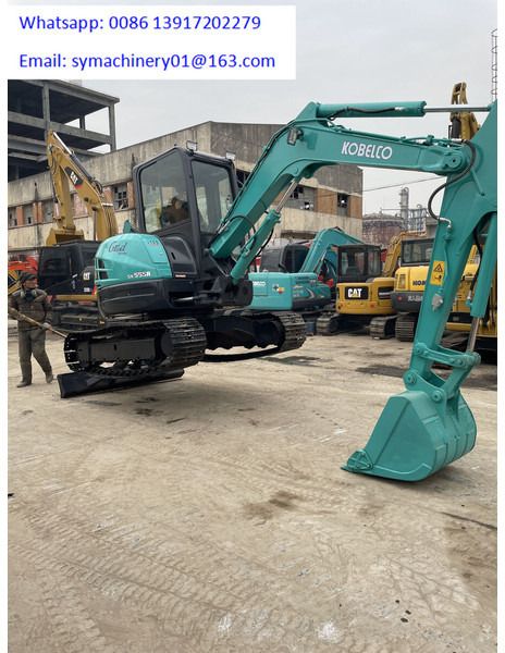 2020 Kobelco SK55SR mini excavator, side profile view 2020 Kobelco SK55SR mini excavator, side profile view