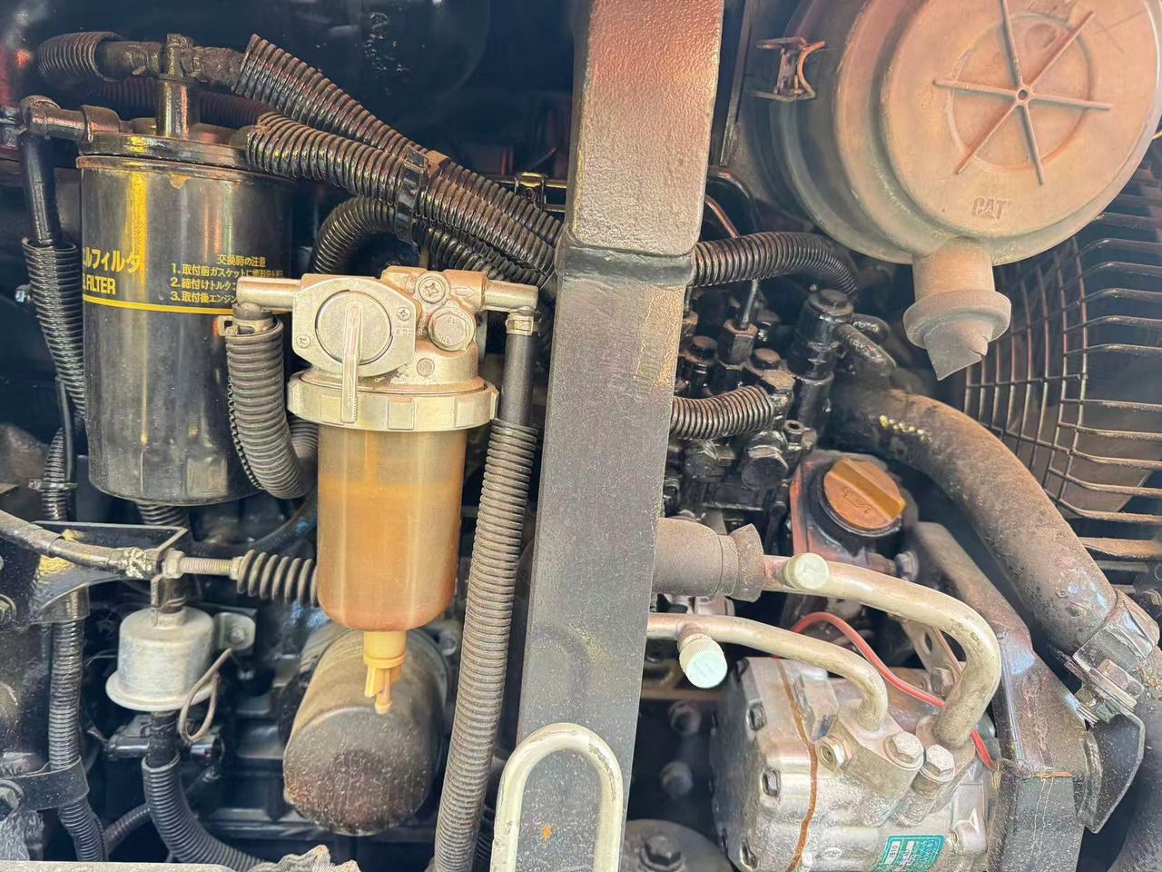 2018 Hitachi ZX50U mini excavator engine bay detail