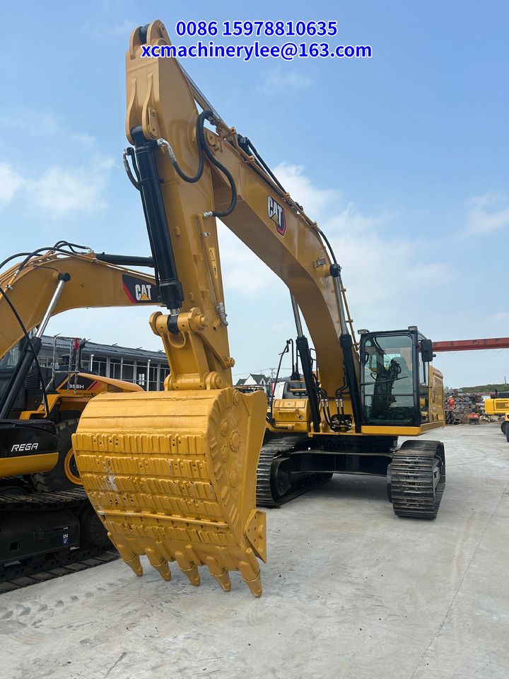 2024 Caterpillar 336GC crawler excavator, front three-quarter view