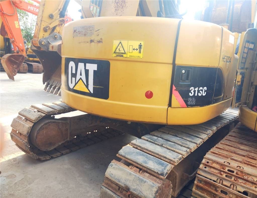 2022 Caterpillar 313C SR crawler excavator rear view