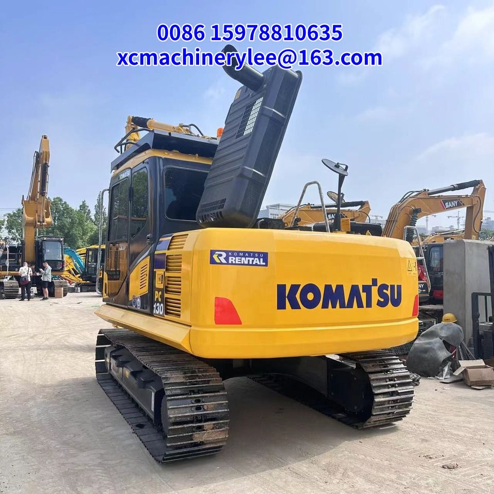 2024 Komatsu PC130 crawler excavator rear view 2024 Komatsu PC130 crawler excavator rear view