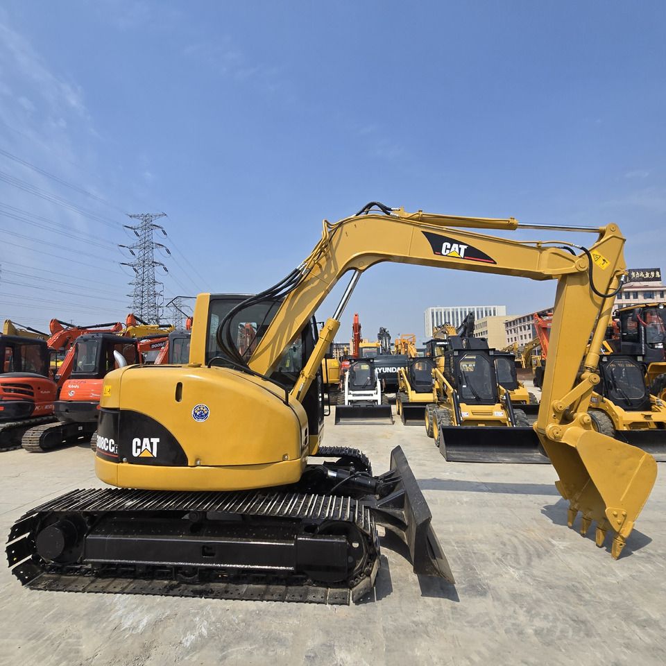 2022 Caterpillar 308CCR mini excavator, side profile view