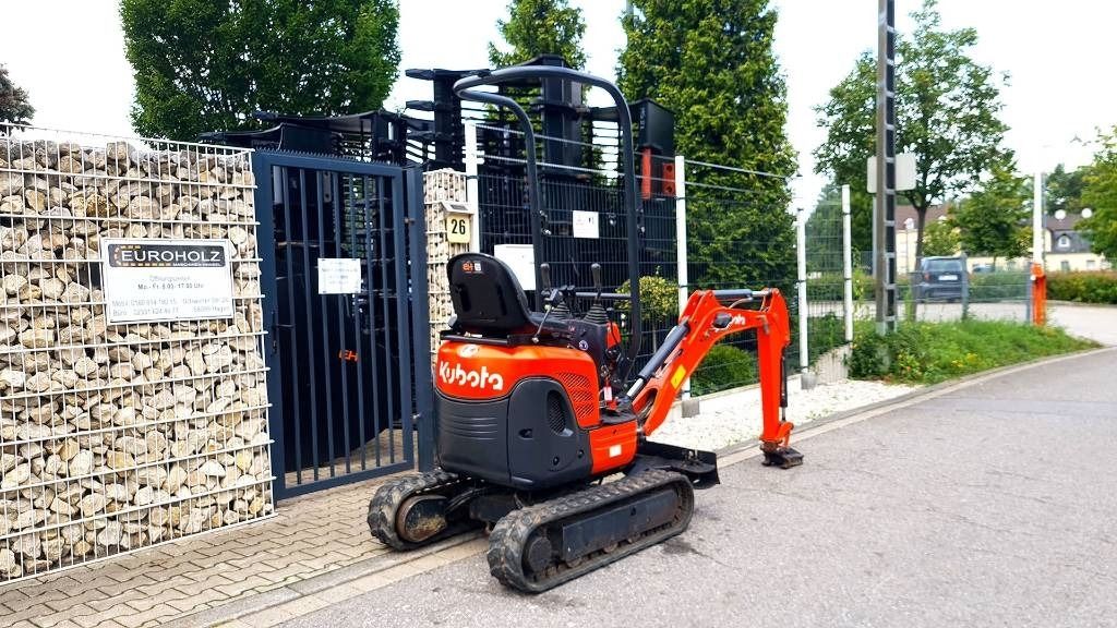2015 Kubota U10-3 mini excavator, rear three-quarter view 2015 Kubota U10-3 mini excavator, rear three-quarter view