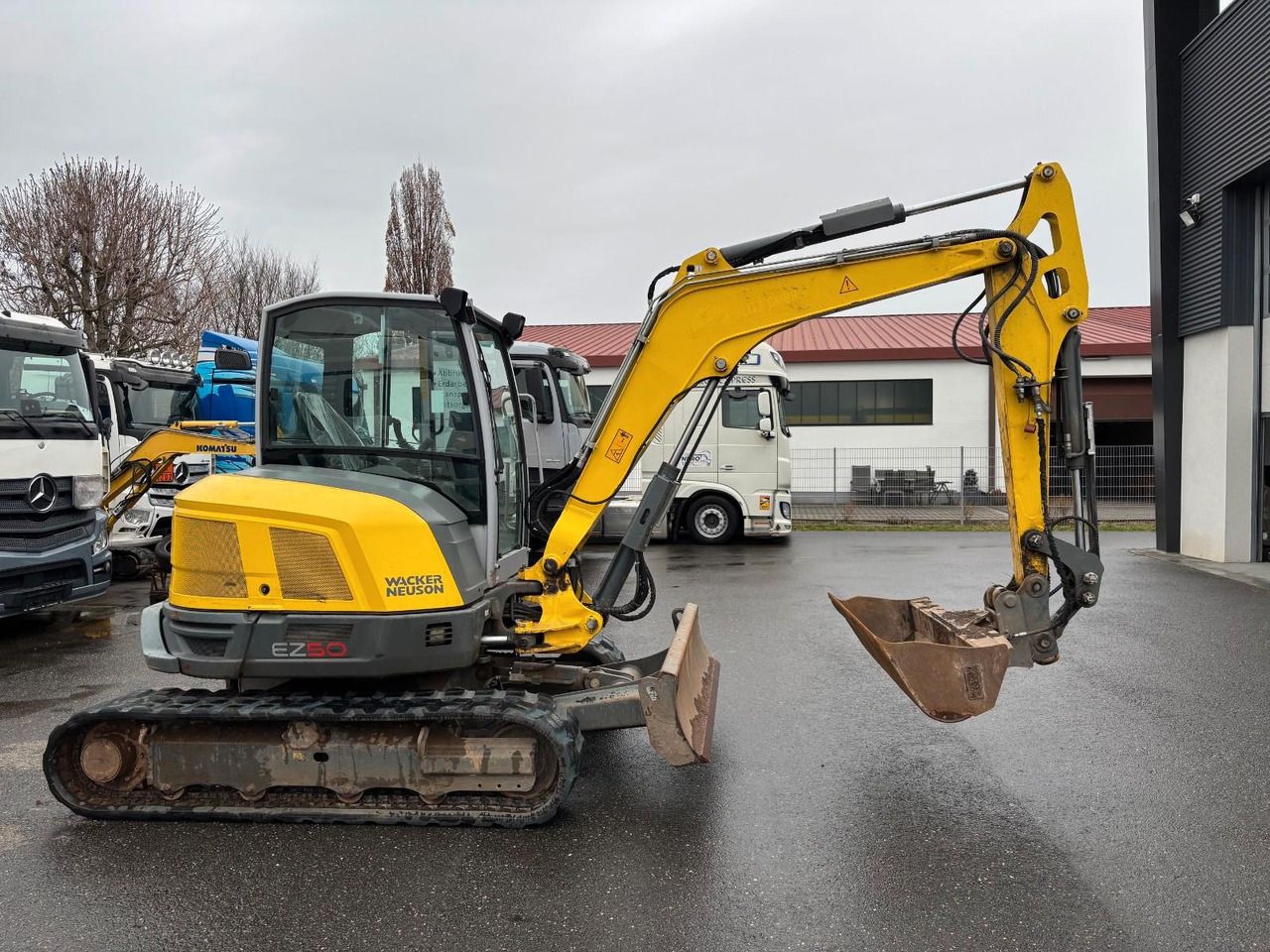 2021 Wacker Neuson EZ50 mini excavator, side view 2021 Wacker Neuson EZ50 mini excavator, side view