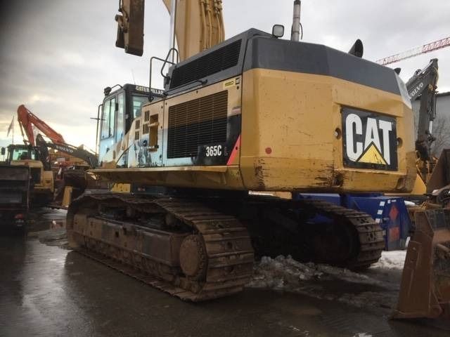 2008 Caterpillar 365CL crawler excavator, rear three-quarter view