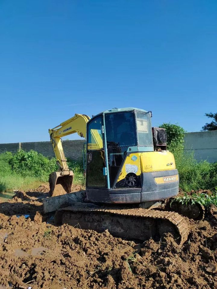 2022 Yanmar VIO75 mini excavator, side view