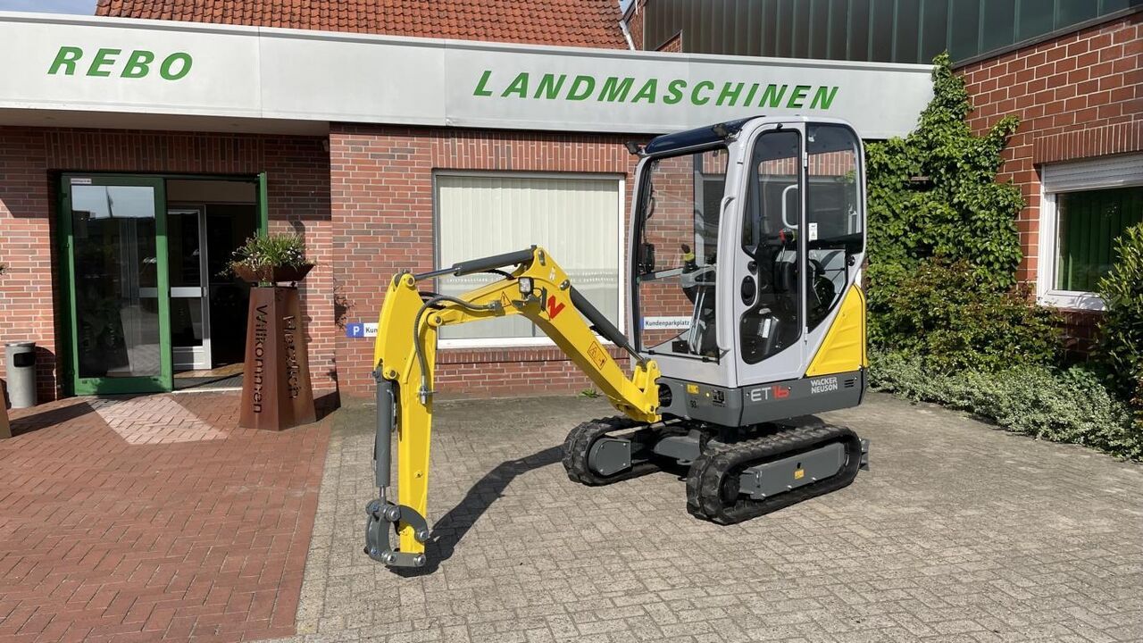 2023 Wacker Neuson ET16 mini excavator, side profile view 2023 Wacker Neuson ET16 mini excavator, side profile view